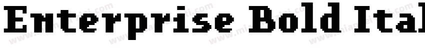 Enterprise Bold Italic字体转换